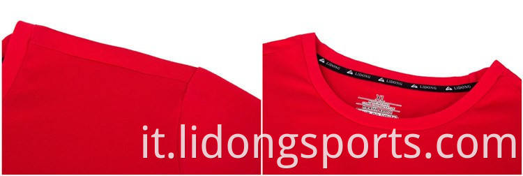 T-shirt con sublimazione Lidong Blank T-shirt all'ingrosso Stampa Casualizza casual